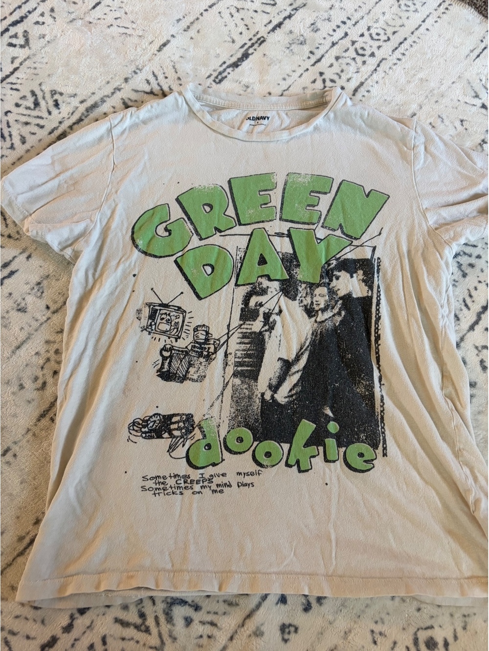 Old Navy Green Day Dookie Band Graphic T-Shirt Size Small